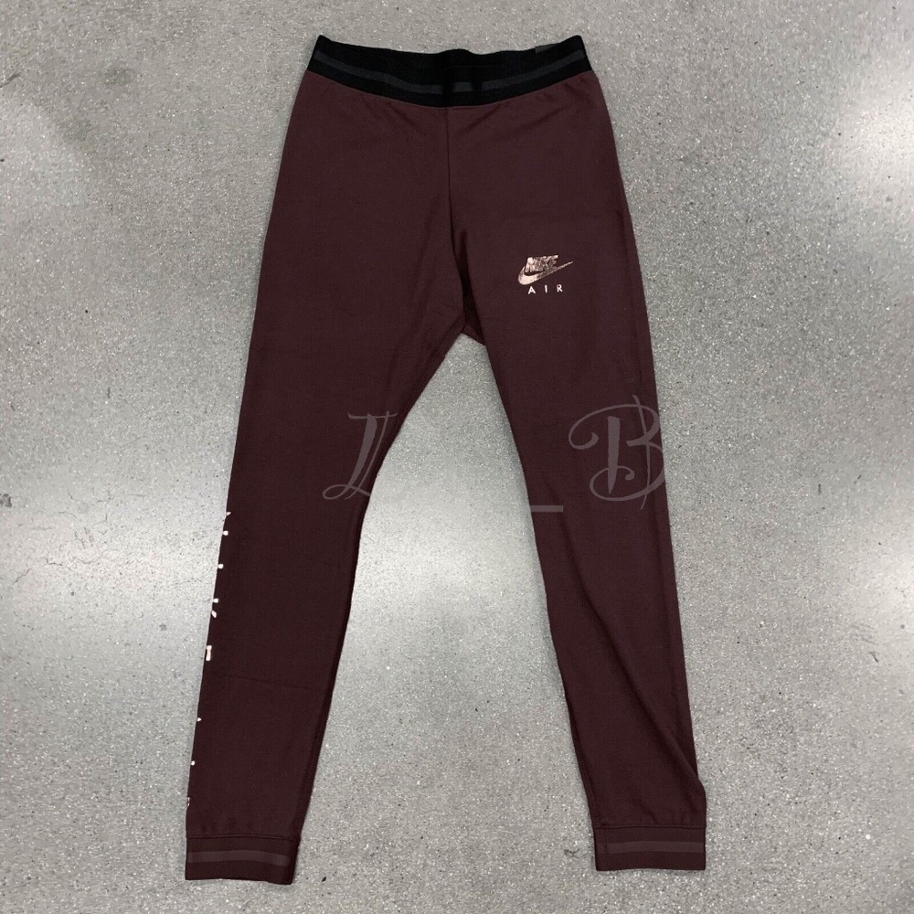 NWT Nike Air CD8848-652 Women's NSW Tight Fit Training Leggings Burgundy Size M